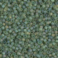 Miyuki delica Beads 11/0 - Matted transparent olive ab DB-1282